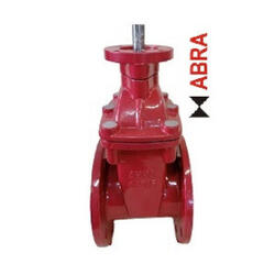 Задвижка клиновая ABRA  Ду300 Ру16 с голым штоком под установку привода на фланец стандарта ISO 5210 КРАСНАЯ