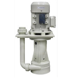 Вертикальный центробежный полупогружной химический насос GEMATECH GCP-VNS PP 40-40/2.2